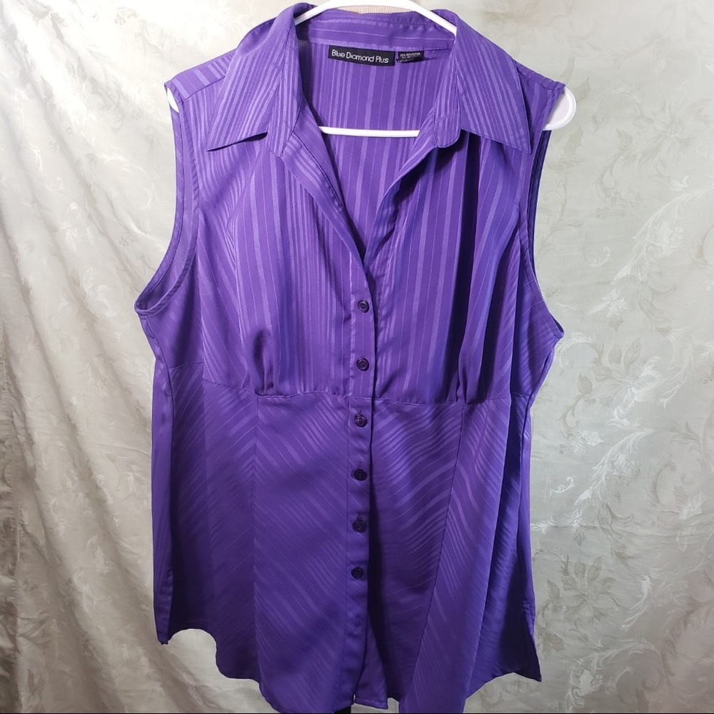Blue Diamond Plus Blouse